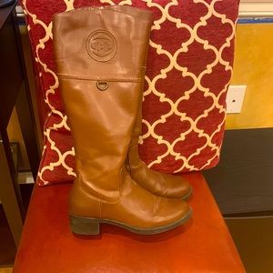 Brown Aigner knee high boots